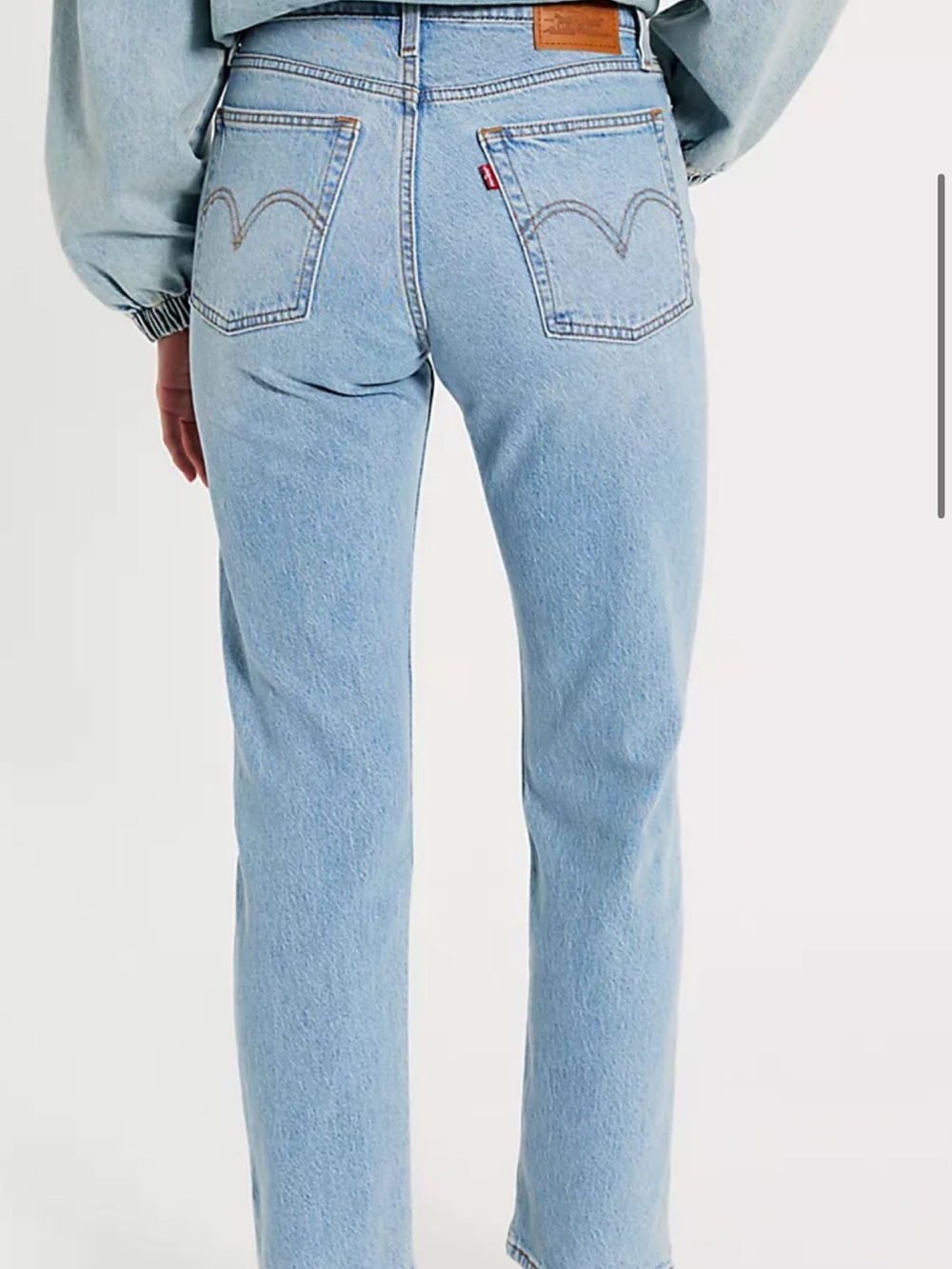 NEVER WORN LEVIS light Blue Women’s High-Rise Straight Jeans - Picture 2 of 4